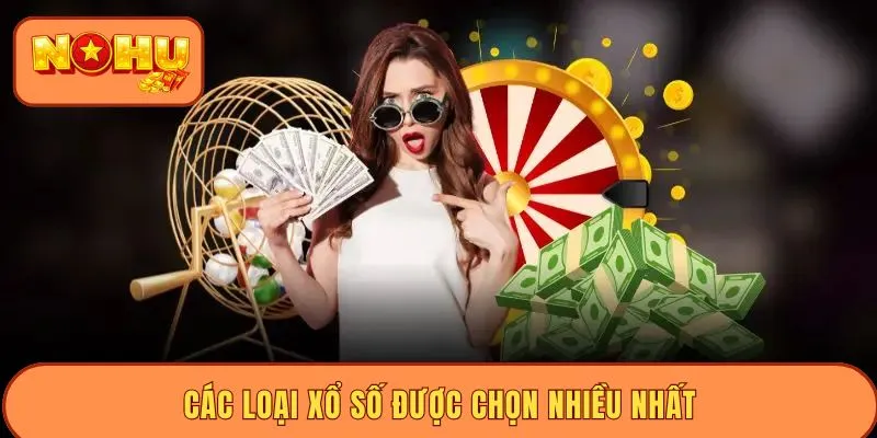 Các loại xổ số được chọn nhiều nhất